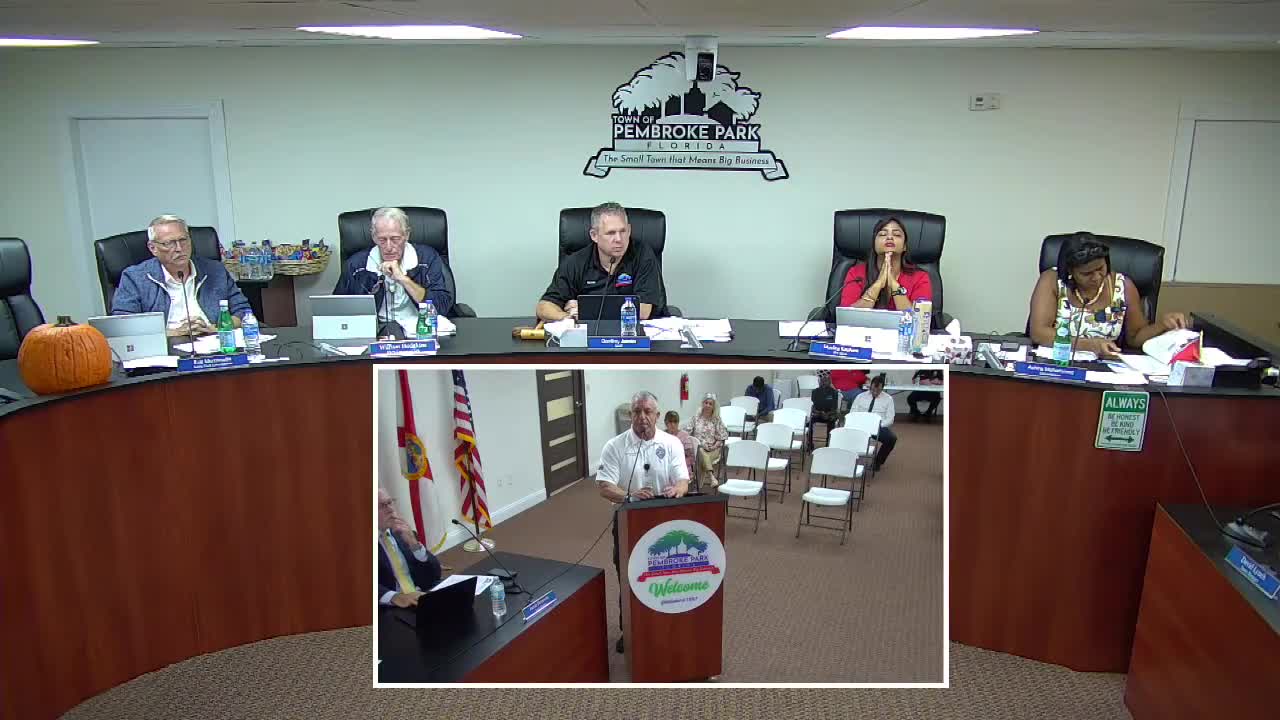 Pembroke Park staff recommend ion-based lightning/tornado warning system for parks; $39K install, $1.5K annual maintenance