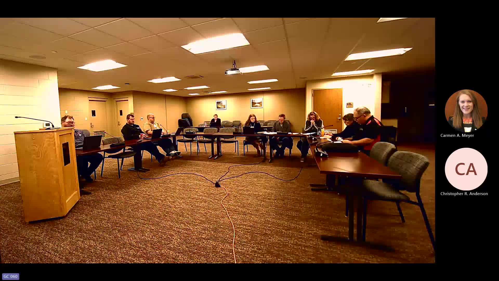 Committee reviews senior-meals operations and invoicing after month-to-month variance