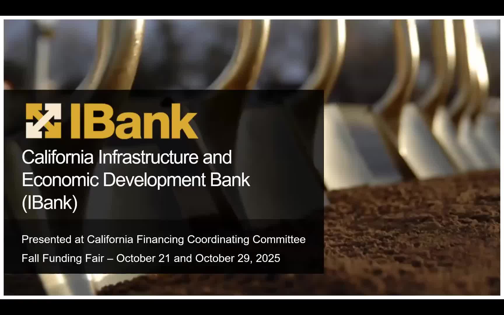 IBank outlines direct infrastructure loans, ISRF terms and recent project examples
