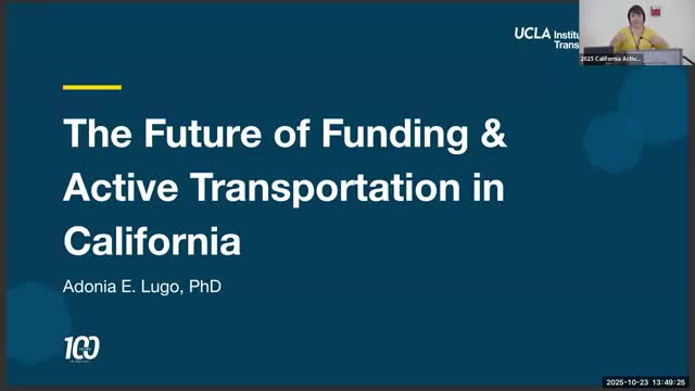 CTC commissioner urges bigger funding for active‑transportation programs, launches UCLA jobs study