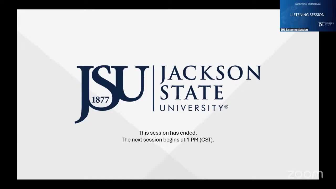 Safety incidents, student mental health and emergency planning cited as top concerns at Jackson State sessions