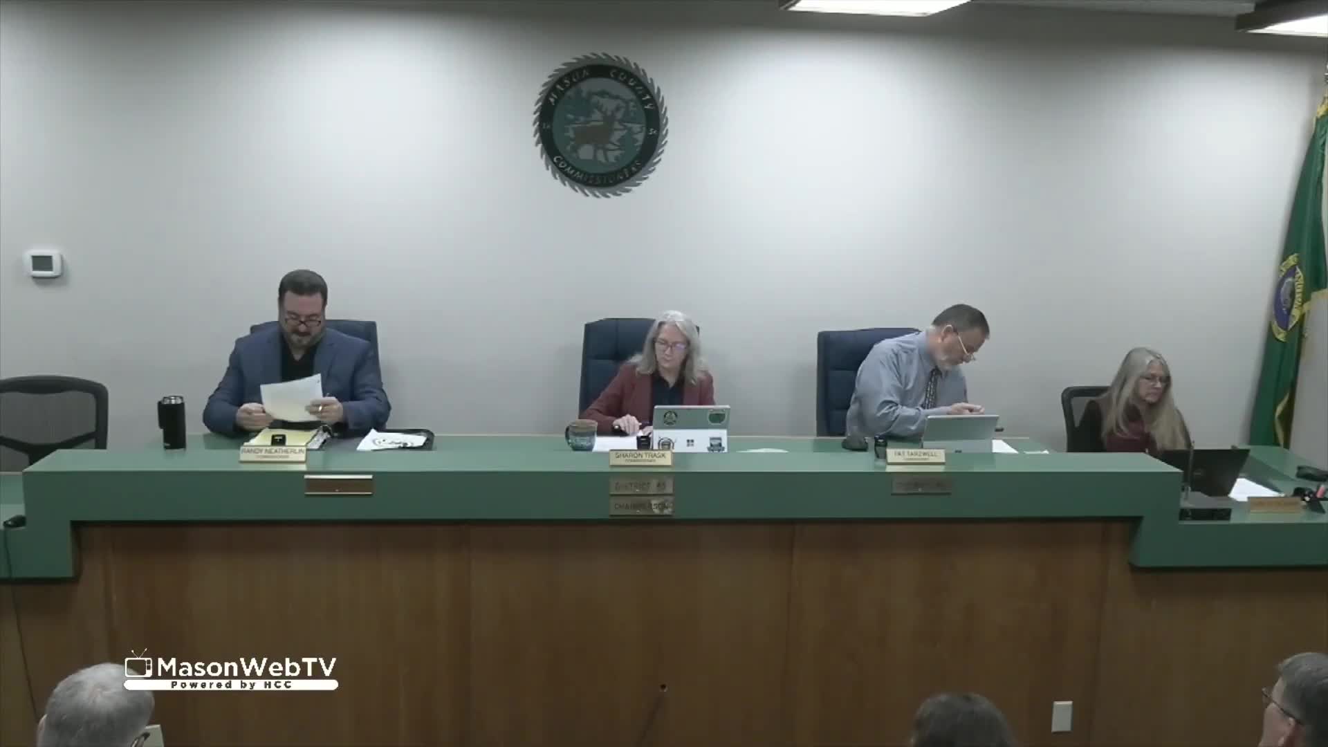 Mason County commissioners approve action agenda: warrants, contracts and multiple public hearings; voting-system purchase removed