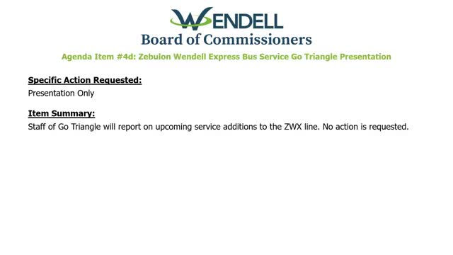GoTriangle to extend Zebulon–Wendell route to hourly weekday service beginning Nov. 9