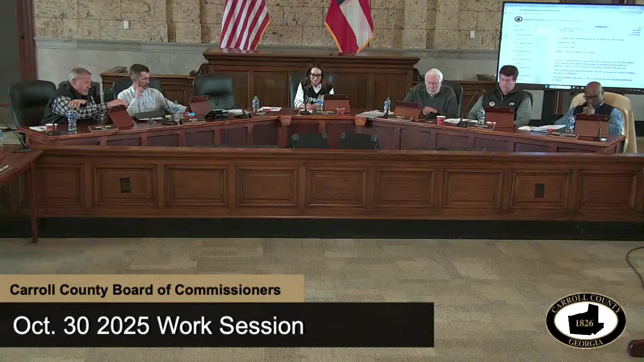 Carroll County agrees to $75,000 contribution for DOT bridge right-of-way; item placed on consent