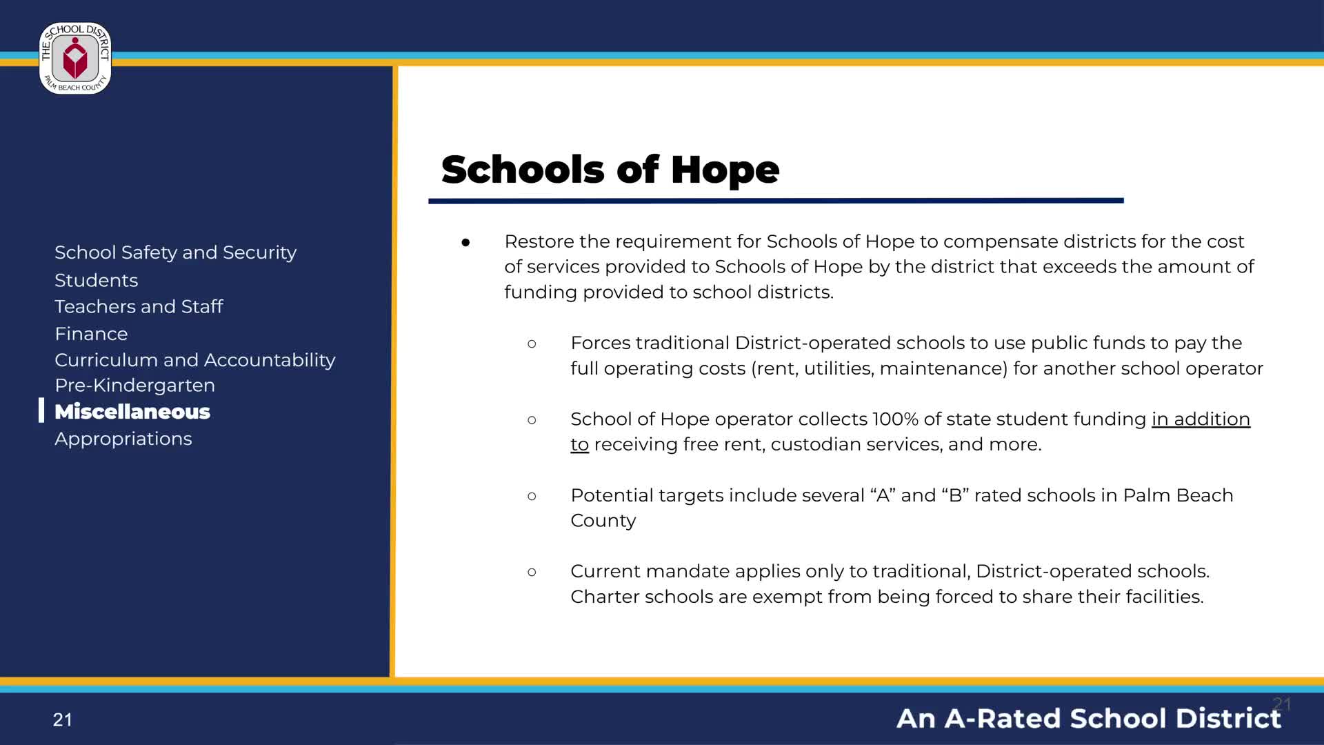 Schools of Hope co‑location rule worries Palm Beach district over logistics, costs