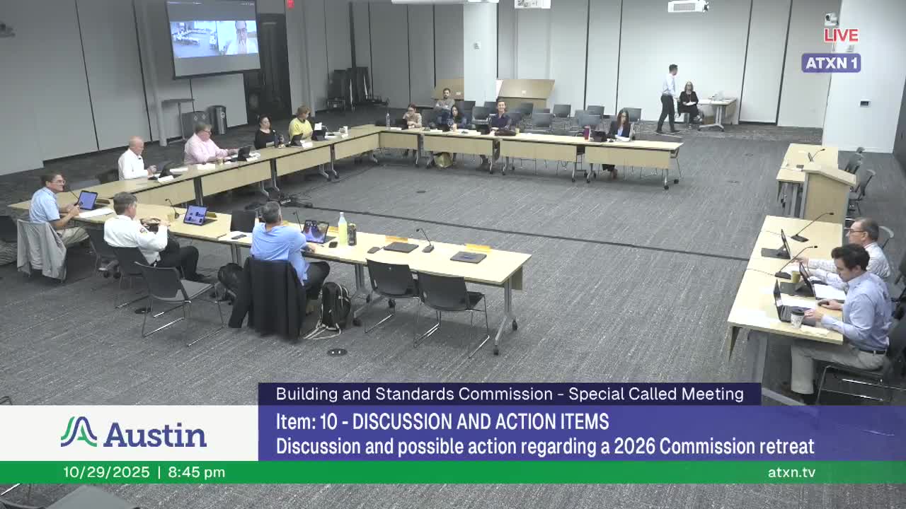 Commission discusses retreat timing and persistent vacancies; asks staff to bring options to retreat