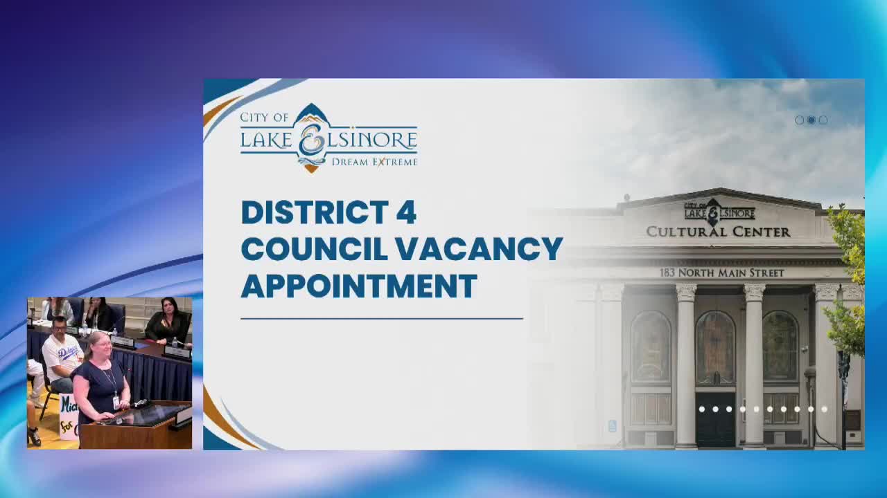 Council appoints Michael Carroll to fill Lake Elsinore District 4 vacancy