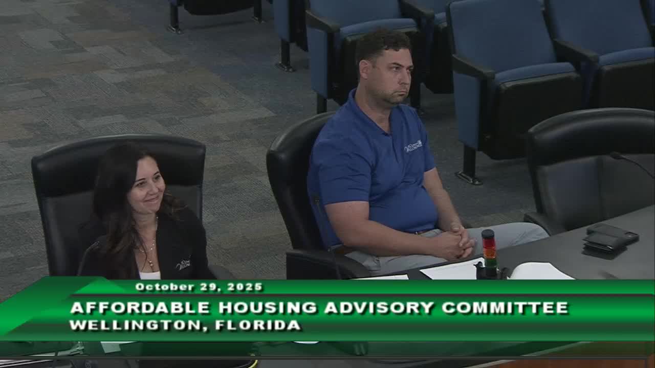 Wellington staff brief committee on Live Local Act projects; NewRock proposes two 106-unit developments