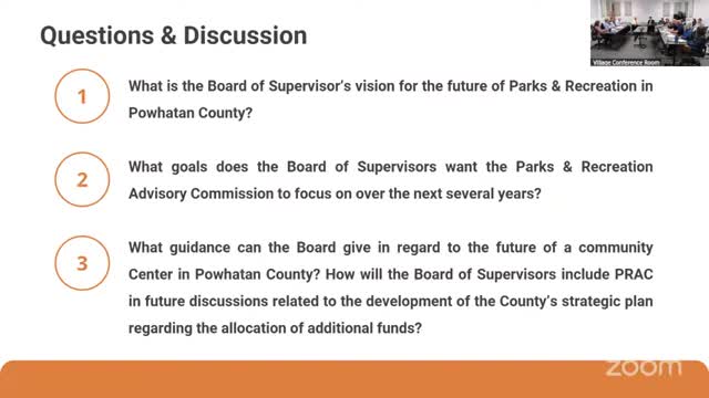 Parks & Recreation advisory commission briefs supervisors on projects, revenue gains and space constraints