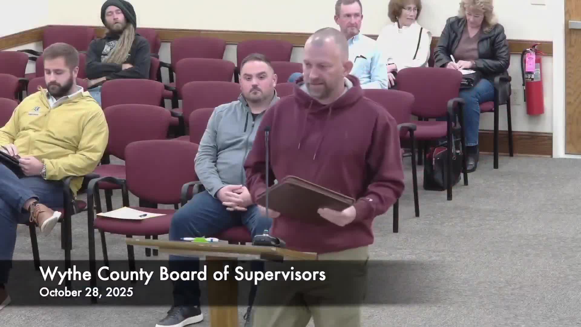 Wythe resident asks Wythe County supervisors to consider prorating personal property taxes