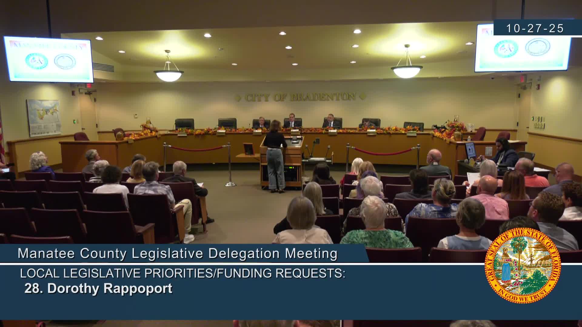 Manatee delegation hearing highlights infrastructure, tax, school and social-service priorities