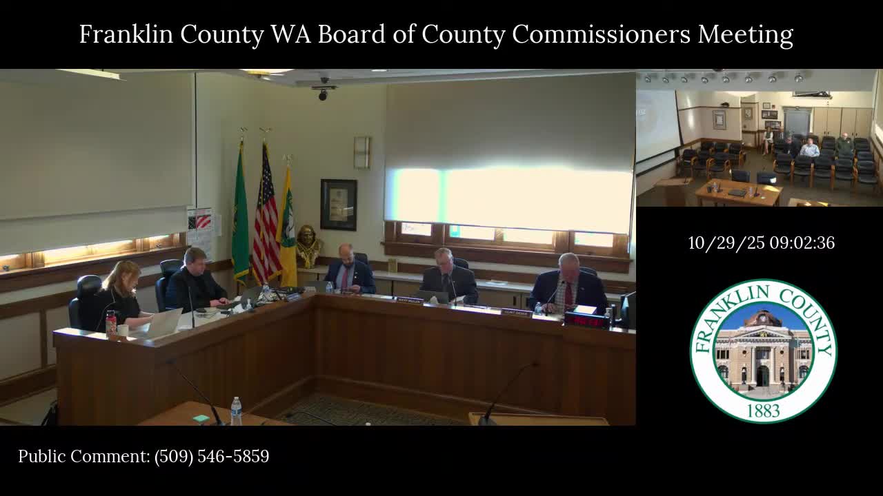 Franklin County honors Lynn Hall for years of service on Water Conservancy Board