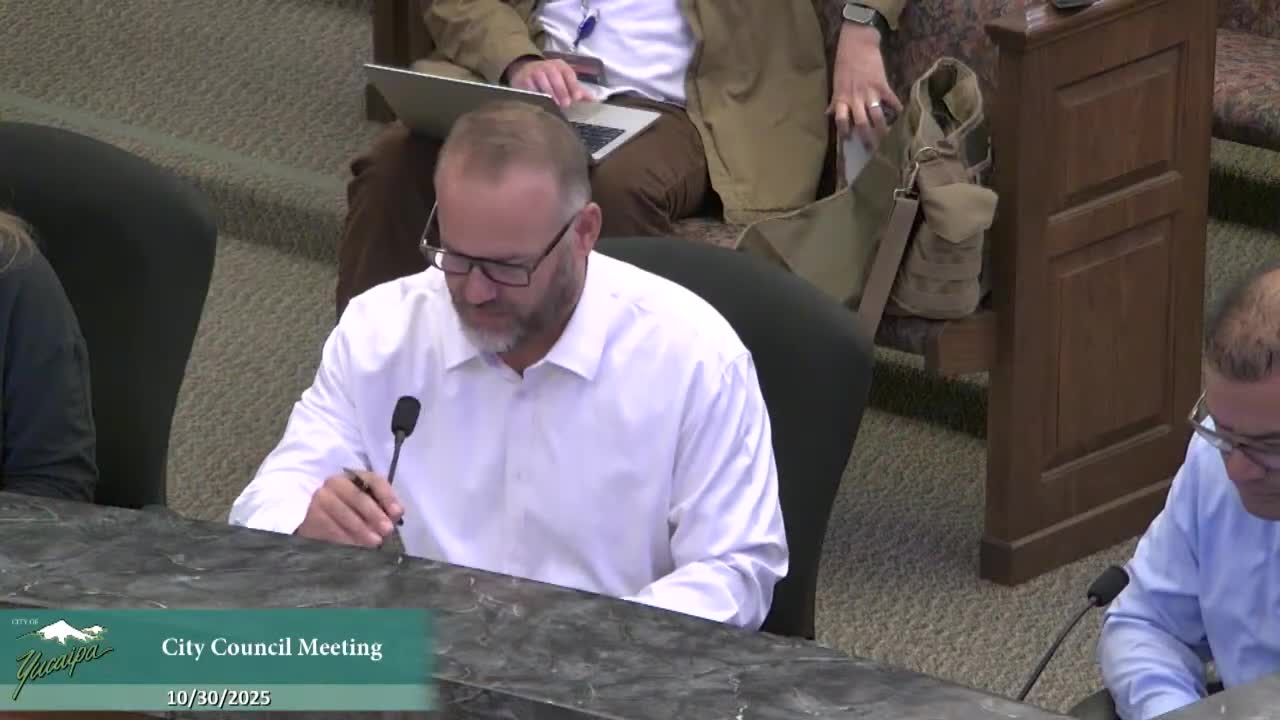 Yucaipa council keeps warrant run but forms ad-hoc payments and contracts committee