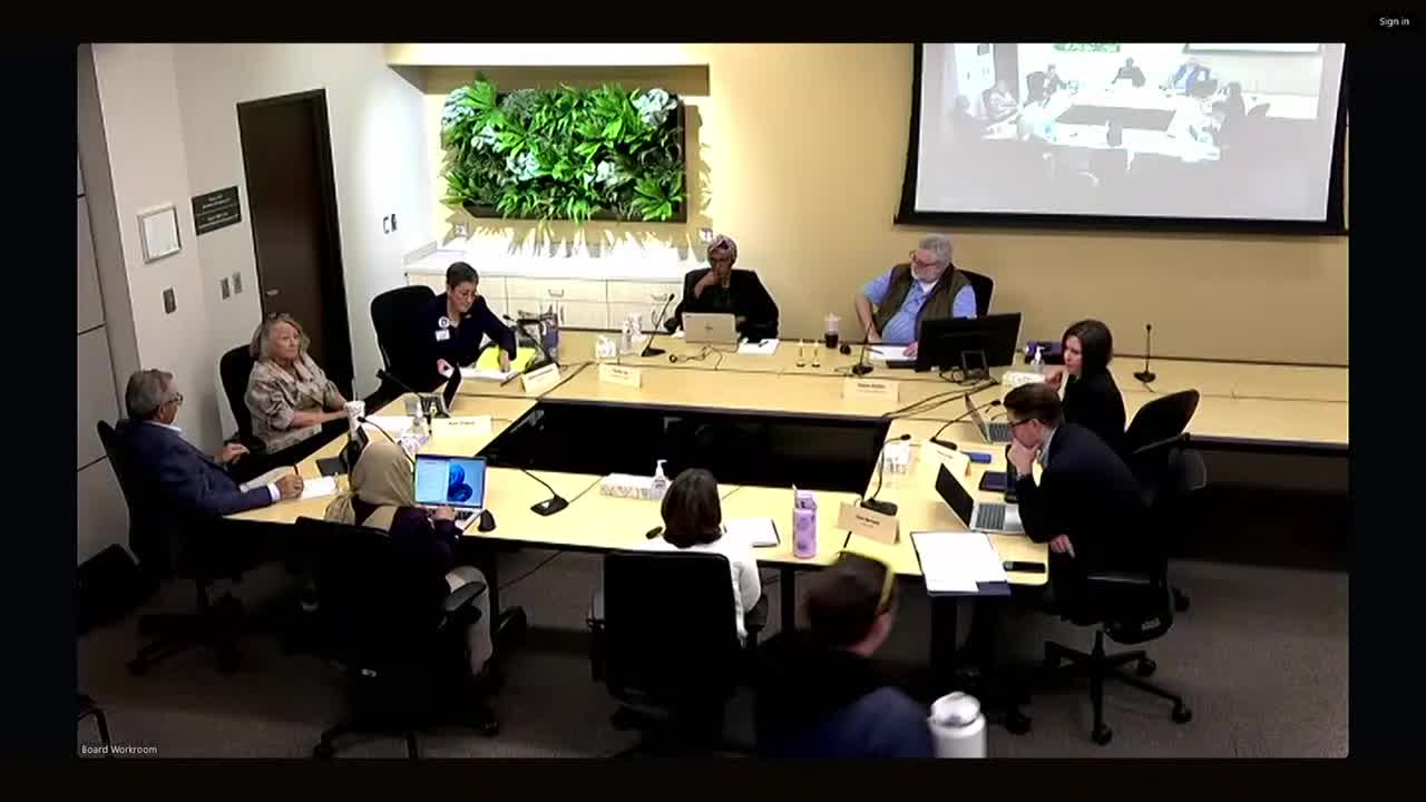 Harrington urges earlier, more specific budget guidance; board sets tight Jan. deadline for principles