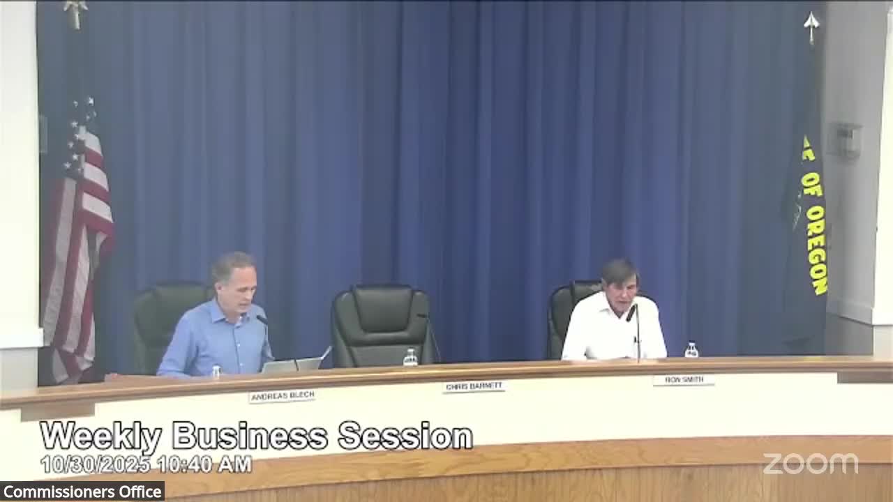 Josephine County commissioners approve consent calendar 2-1; Barnett excused