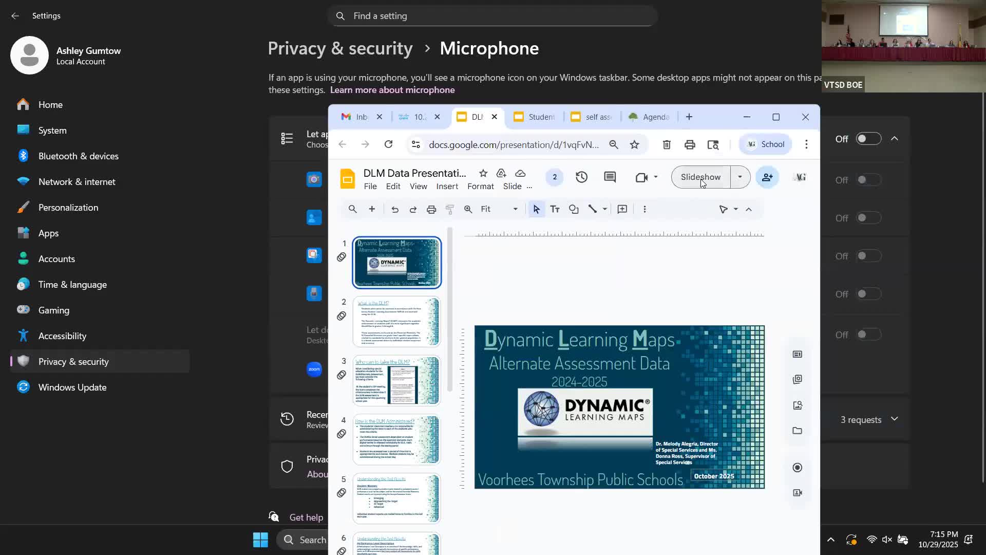Voorhees reports DLM results, outlines targeted interventions for students with significant disabilities