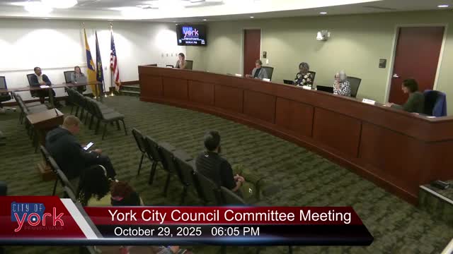 Council advances ARPA job‑training agreements for York Community Resource Center and Christmas Addicts to November agendas