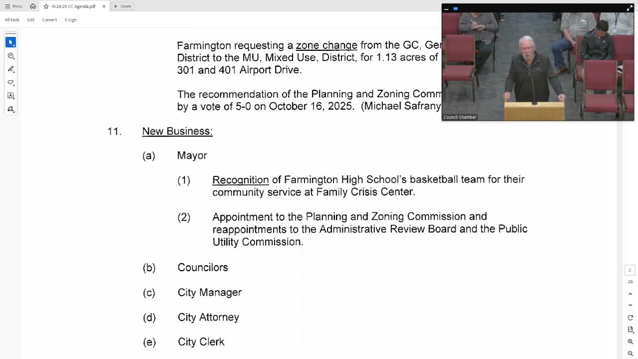 Farmington High School Scorpion team honored for Family Crisis Center volunteer project