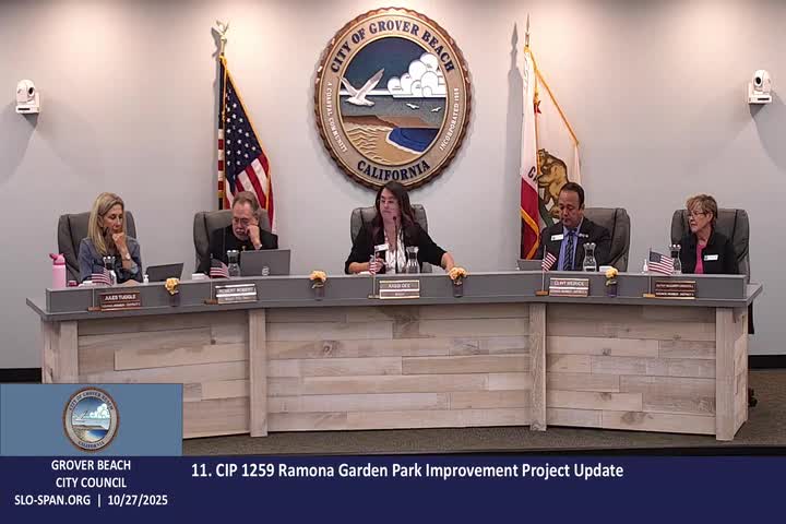 Ramona Garden Park nears completion; council directs staff to work with families after removal of memorial plaques