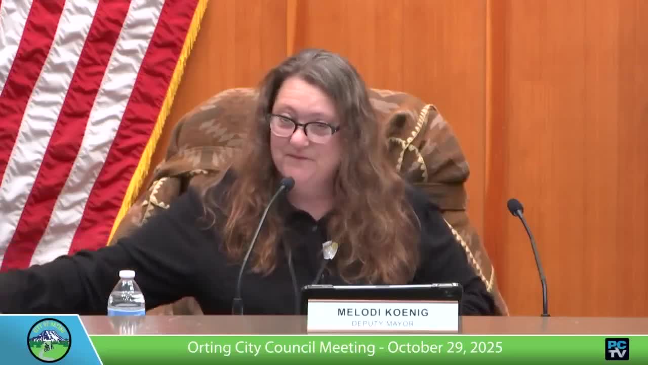 Orting council adopts 2026 property tax levy of $1,473,488.30 after public hearing
