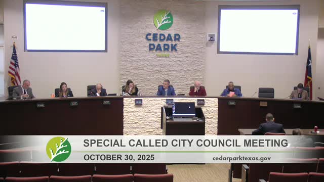 Cedar Park council declares vacancy in Place 6, adopts appointment process