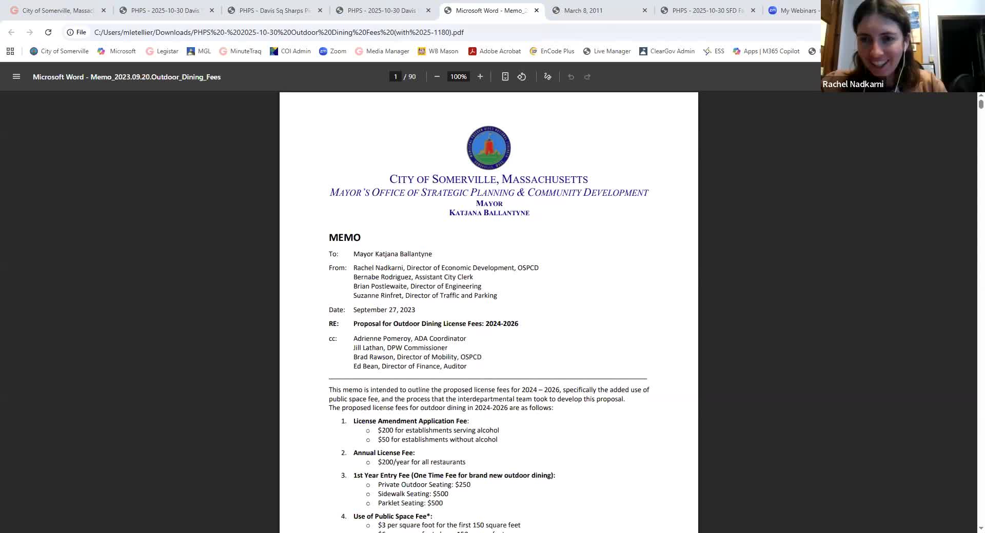 Somerville updates outdoor-dining permitting; city to revisit fee structure after public outreach