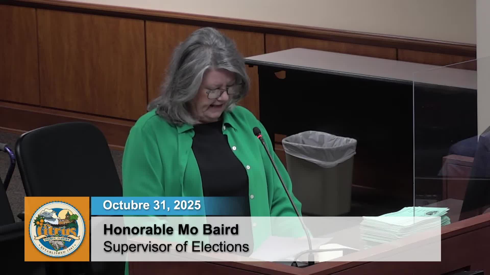 Citrus elections supervisor unveils new website, urges turnout for Dec. 9 special election and seeks legislative fixes