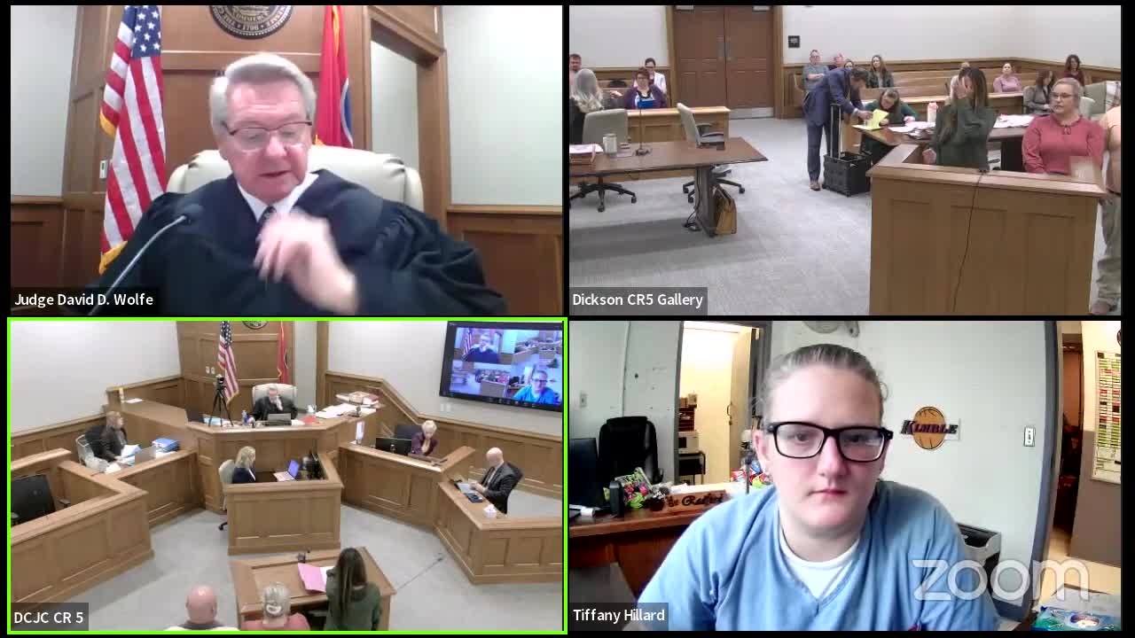 Court appoints guardian ad litem and counsel for Tiffany Hillard in child-related proceeding