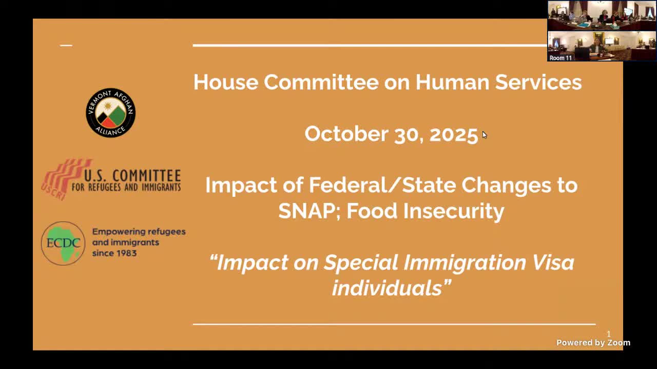 Legislators urge Vermont to restore food aid for Afghan SIV holders after Oct. 1 SNAP change