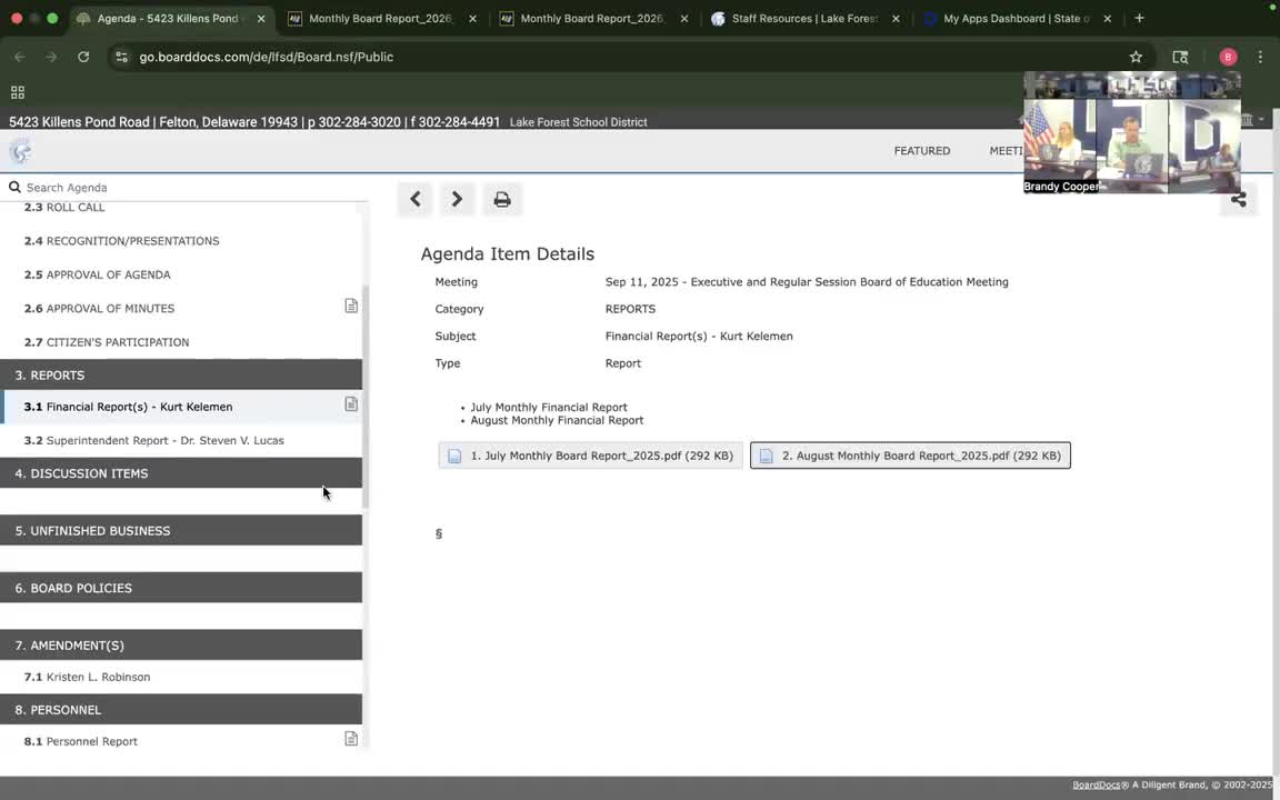 Superintendent: smooth start to school year; attendance and two-way communication emphasized