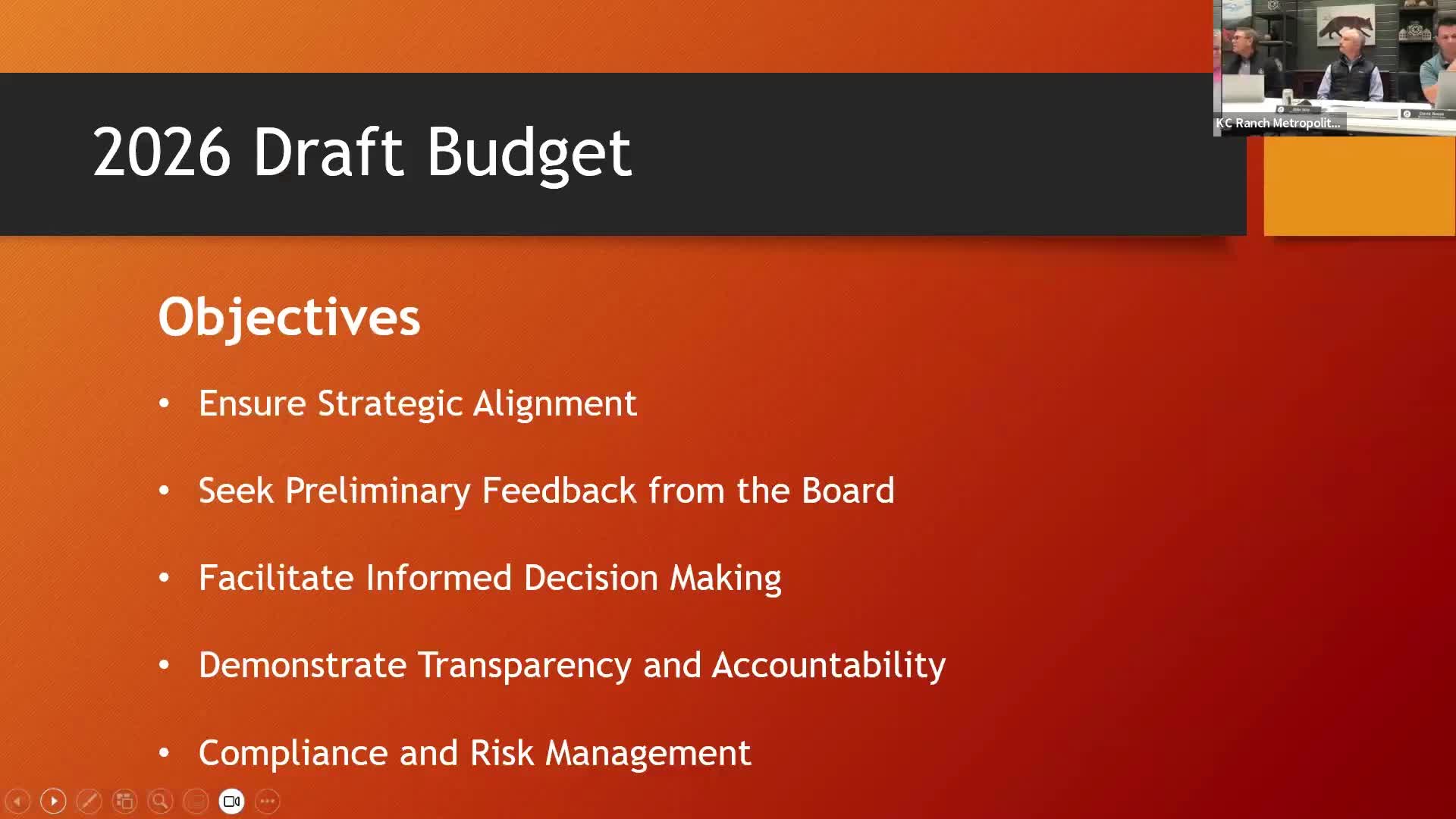 Ken‑Caryl board previews 2026 budget; staff seeks $500,000 transfer to capital reserve