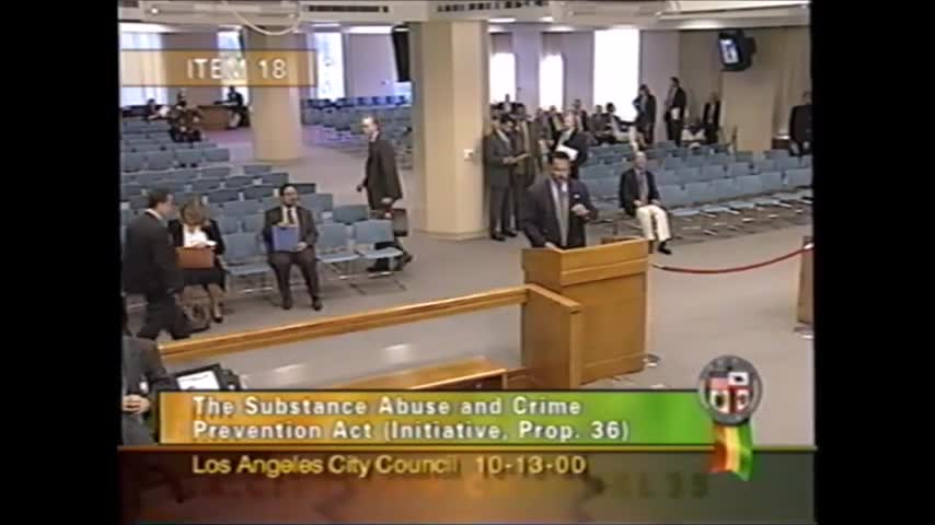 Los Angeles City Council endorses Proposition 36 after public hearing; vote 10-1