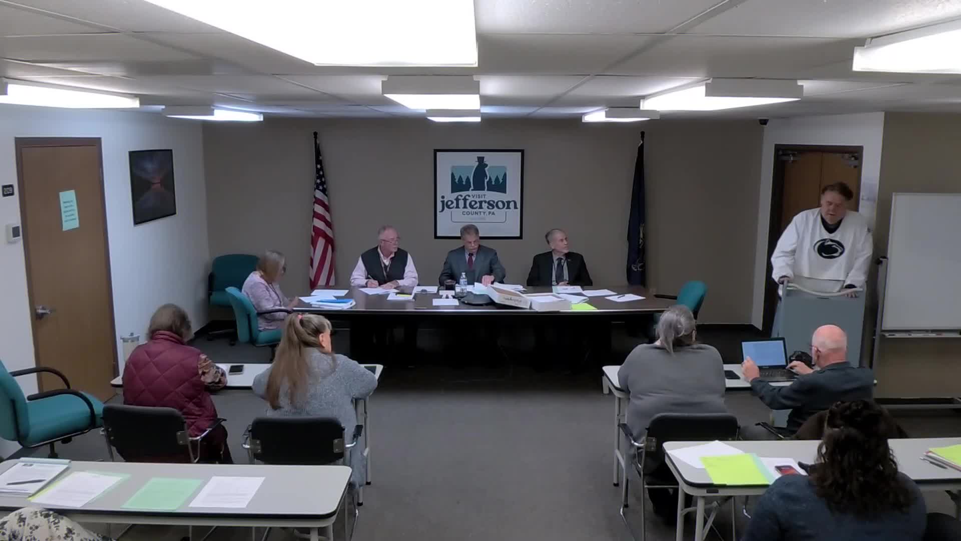 Residents tell commissioners clogged drains and overloaded log trucks have damaged local roads for years