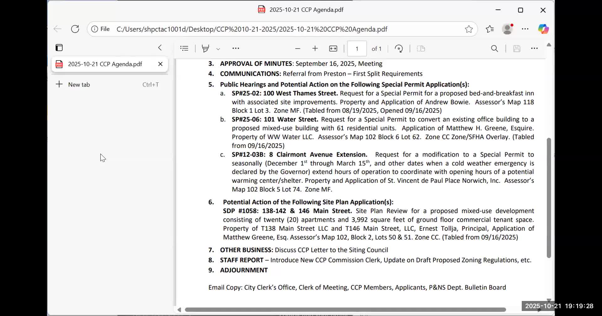 Norwich commission approves seasonal evening‑hour extension for Saint Vincent de Paul Place to bridge gap before warming centers