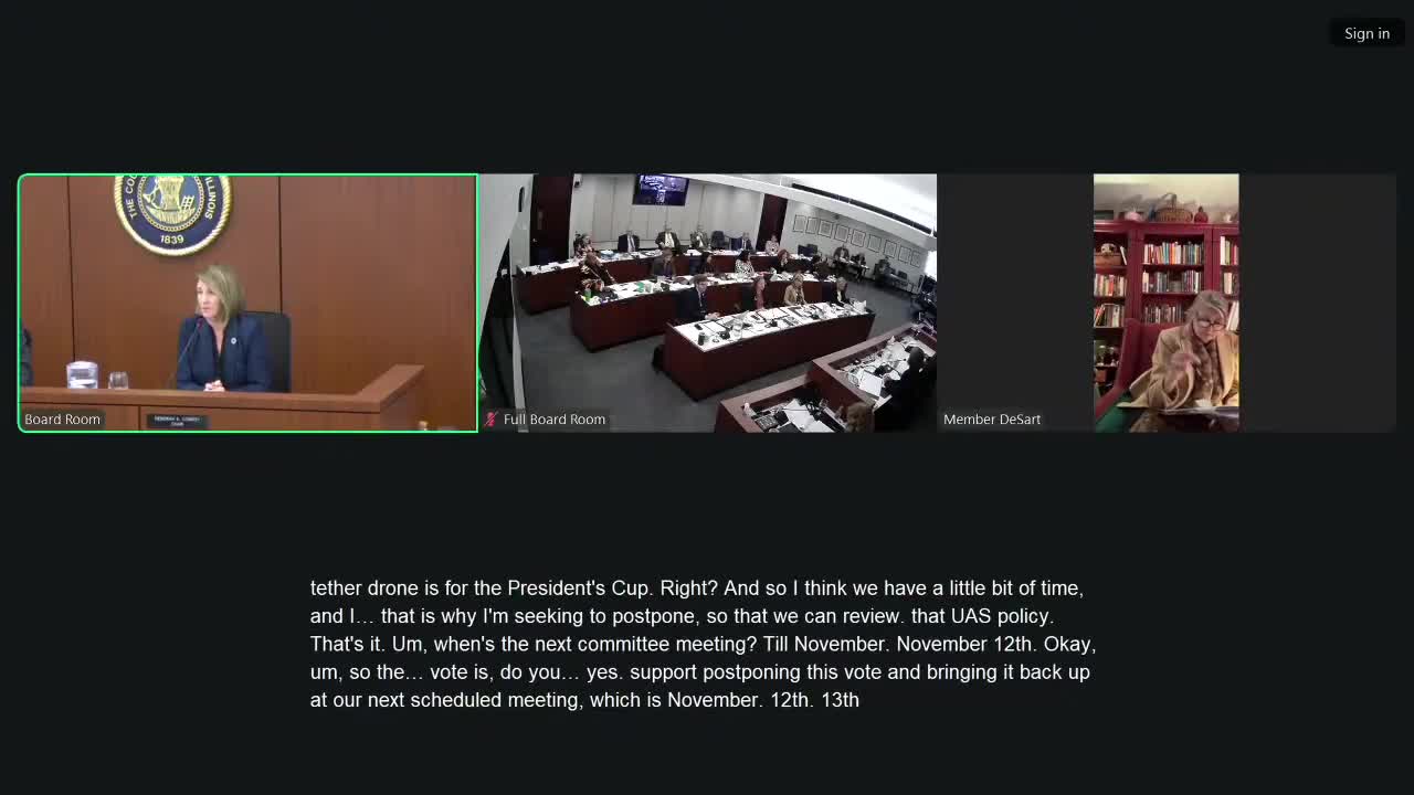 Votes at a glance — DuPage County Board, Oct. 28, 2025