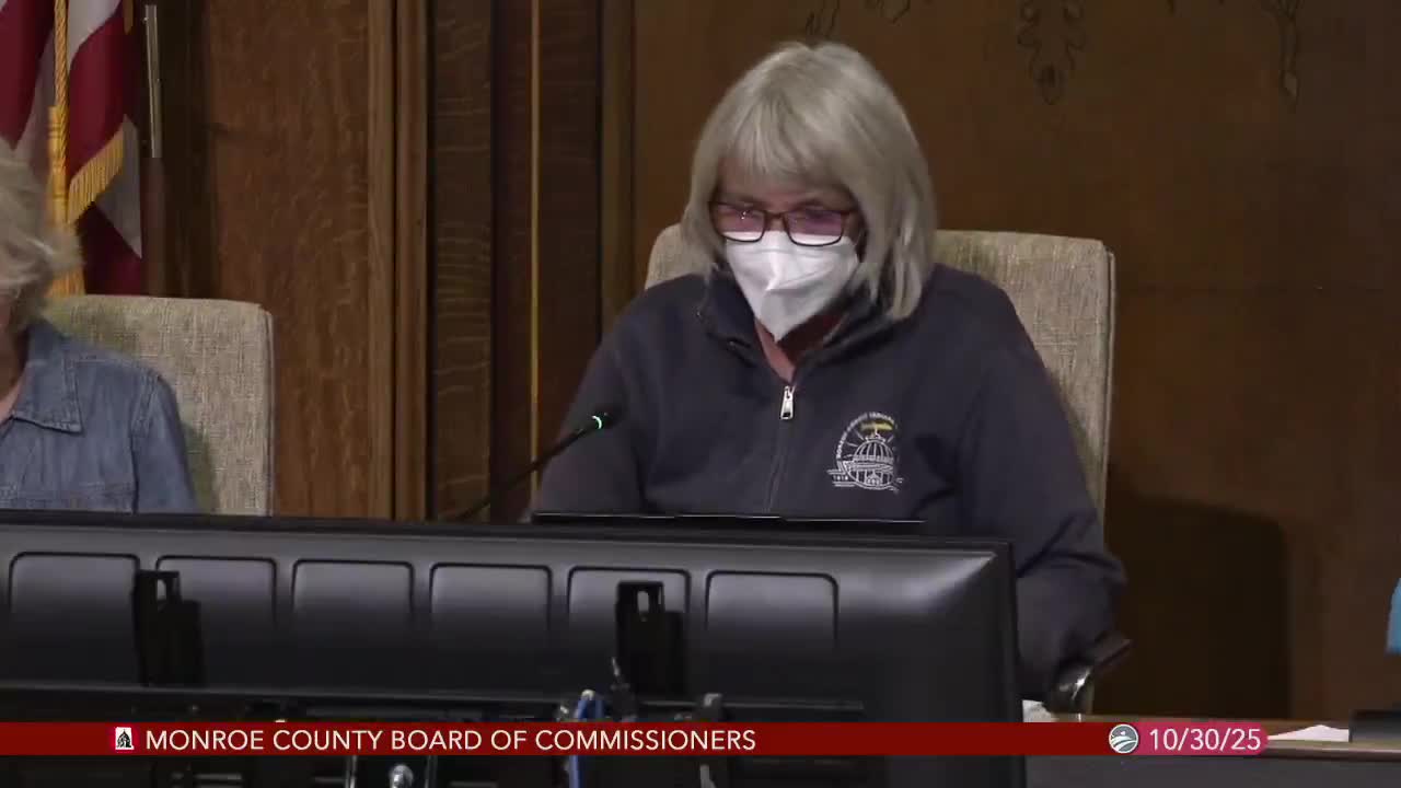 Votes at a glance: Monroe County Board of Commissioners meeting, Oct. 30, 2025