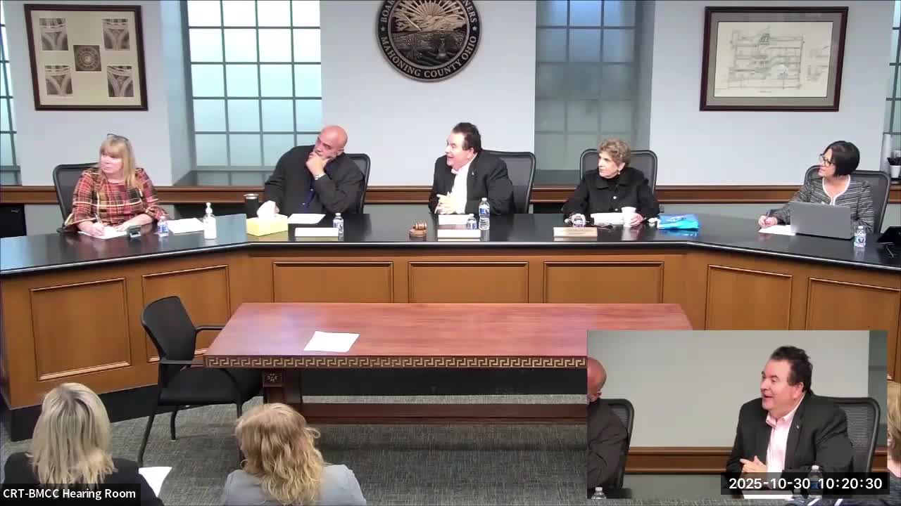 Public commenter raises concerns about fentanyl and foreign influence during Mahoning County meeting