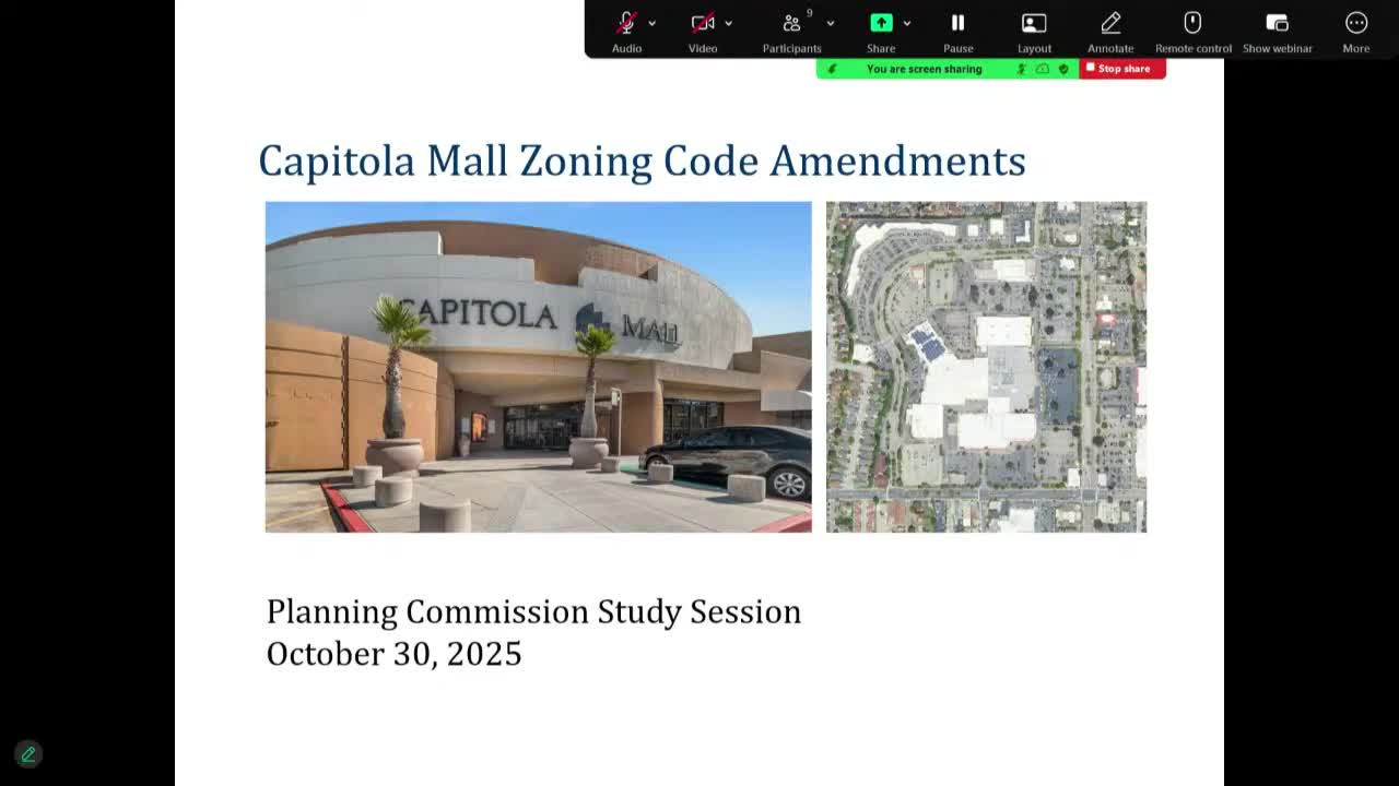 Capitola planning commission advances draft mall zoning rules, debates height, FAR, parking and retail minimums