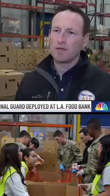 National Guard and California Volunteers deployed to assist food banks amid shutdown