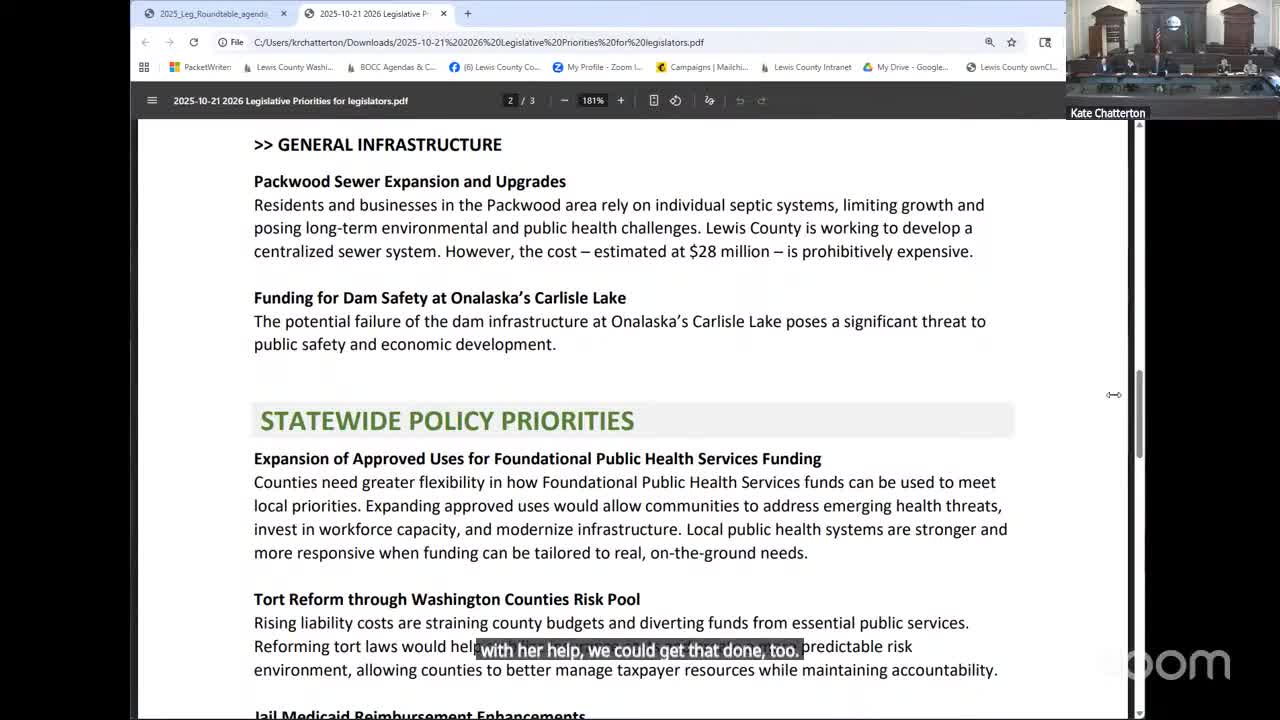 Lewis County seeks $3.35 million to advance $27 million Packwood sewer project