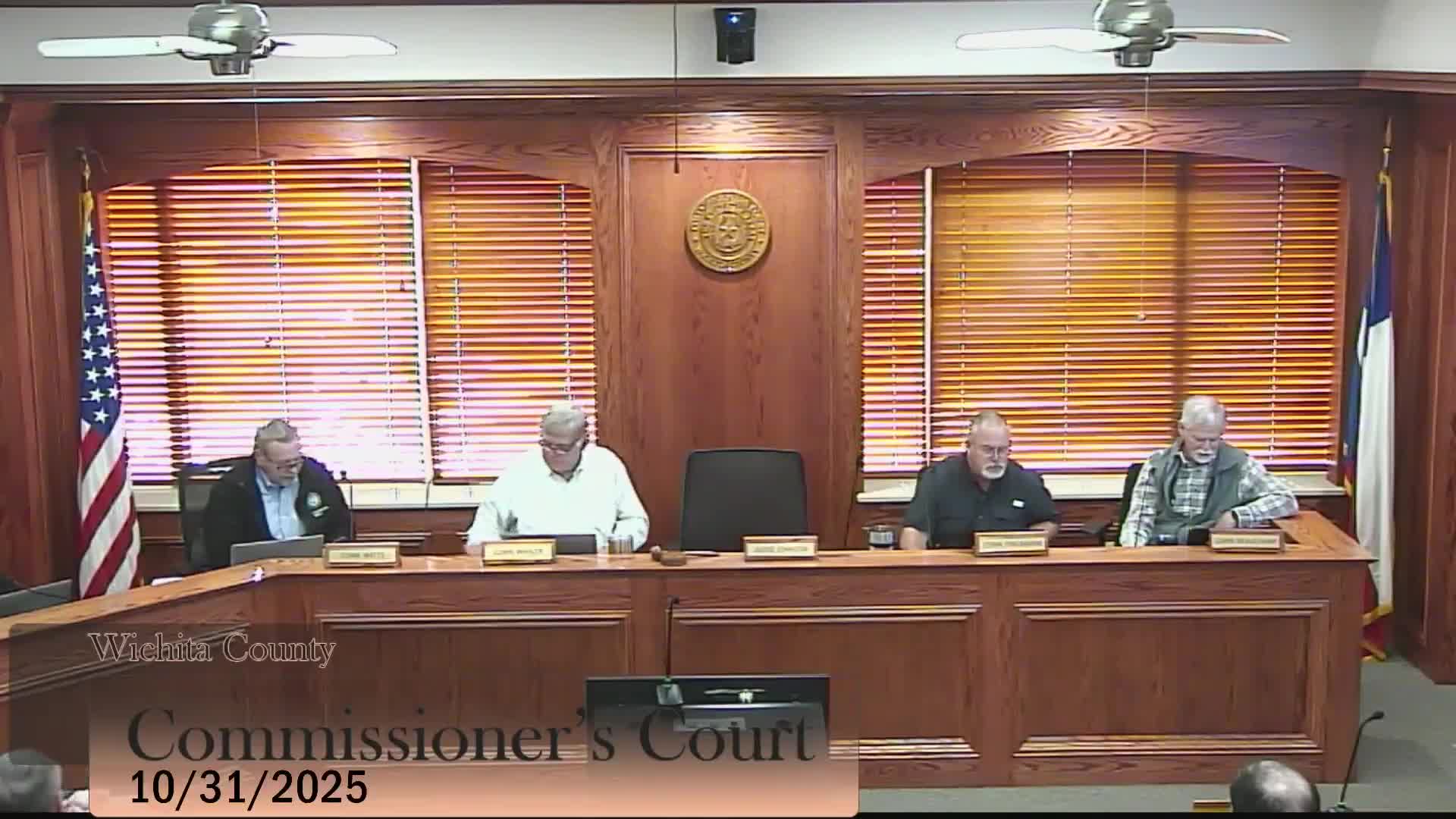 Clerk notes no indigent health care claims on current bills; possible interim routing change discussed