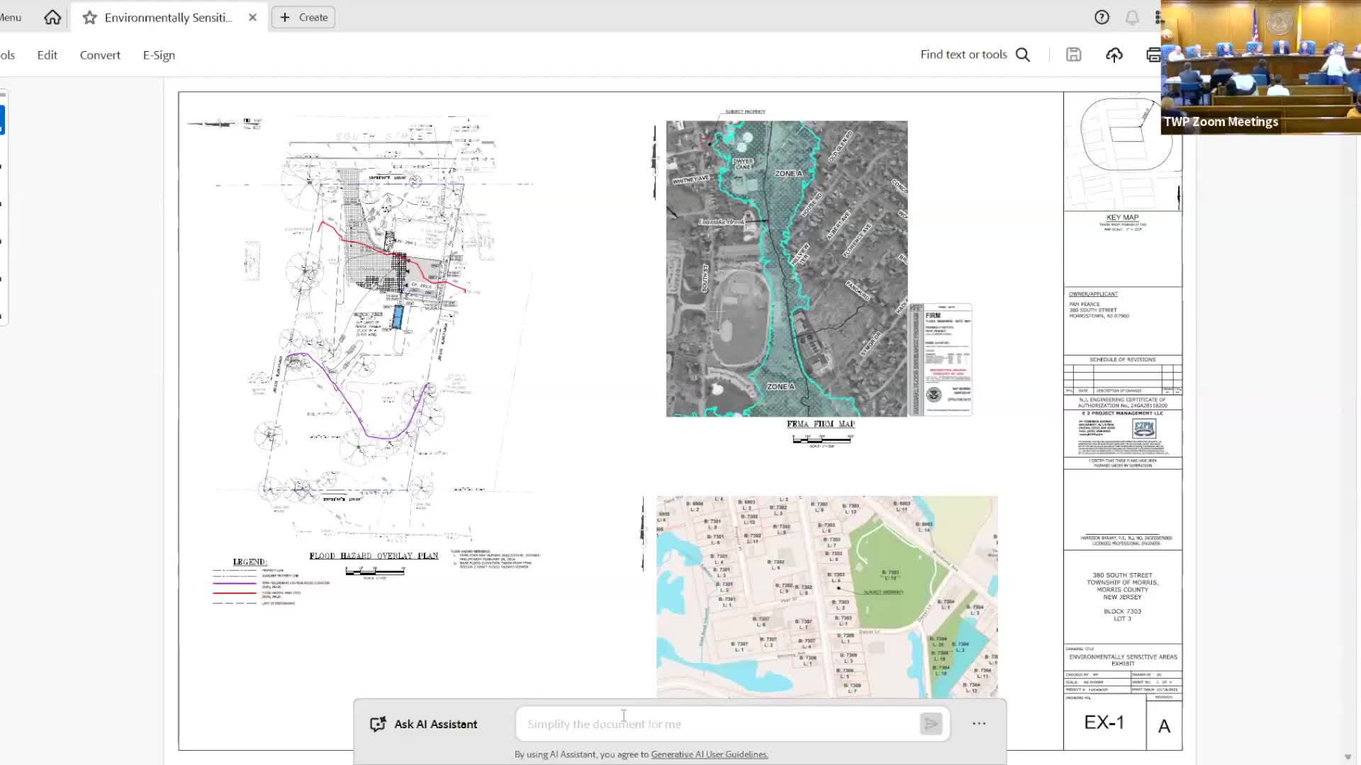South Street Gardens hearing continued after neighbor testimony and engineer’s challenge on stormwater and impervious coverage