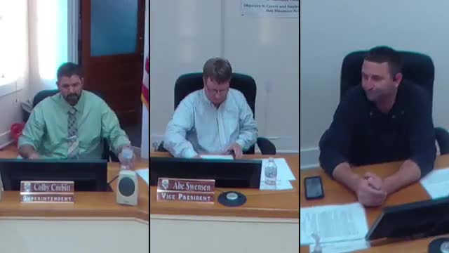 Superintendent outlines Goal 3 (Leading and Growing) and proposes goals for evaluation