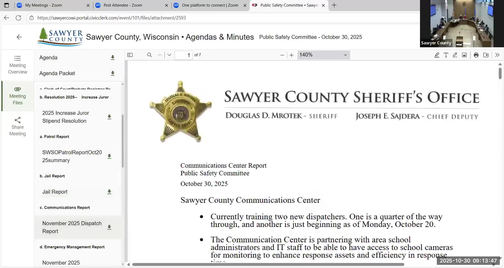 Dispatch hires, school-camera access and EMPG funding lapse highlighted in communications report