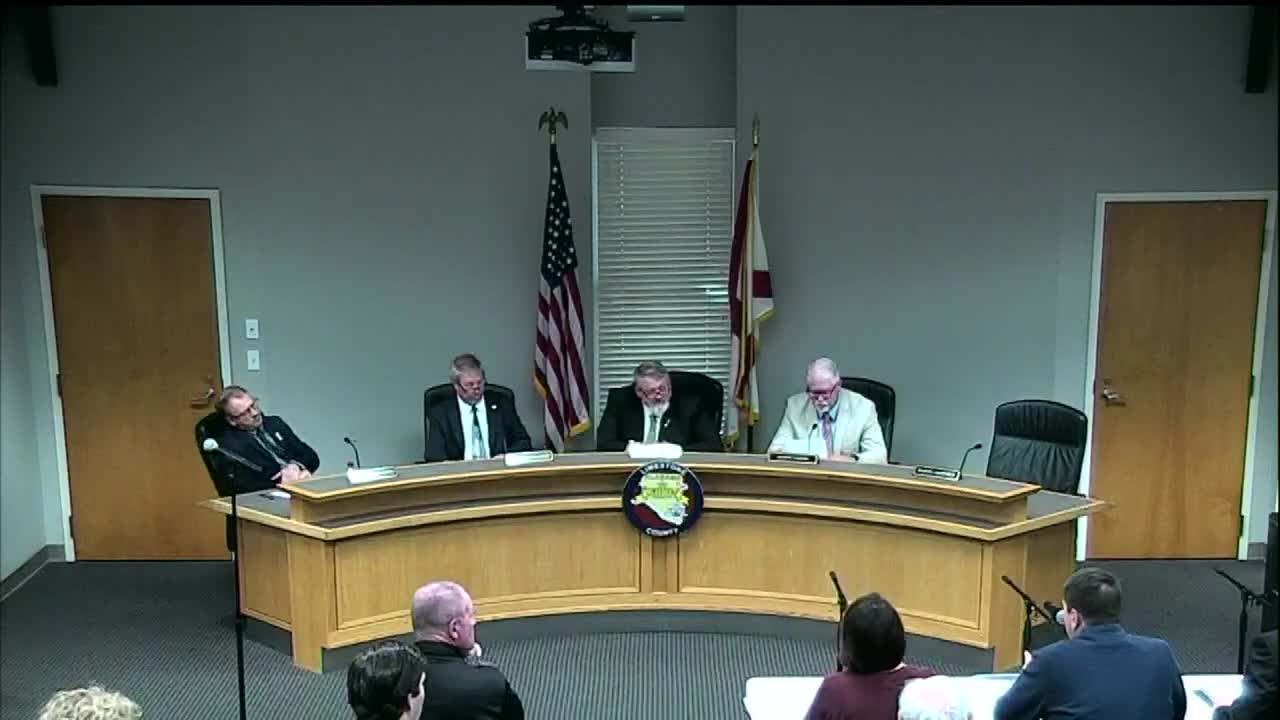 Engineer briefs commission on Montgomery Ridge subdivision, asphalt constraints and tree‑trimming procurement