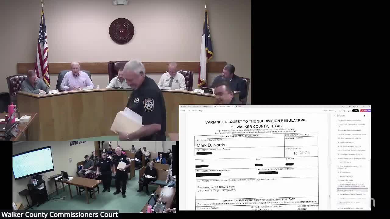 Commissioners Grant Monroe Road Frontage Variance for Mark Norris
