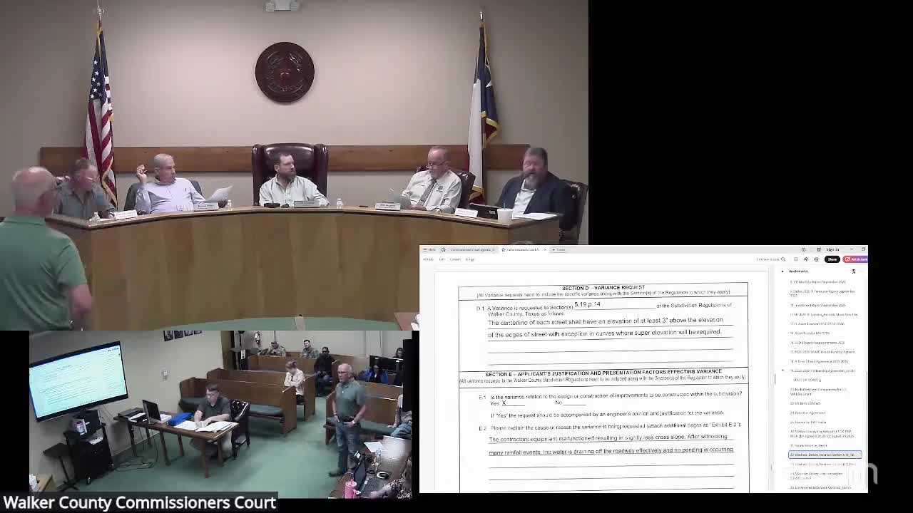 Court approves one Waxhaw Premier variance, denies two; launches review of family‑conveyance and easement rules