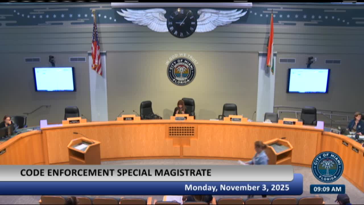 Miami code-enforcement hearing grants extensions as property owners work through permits and litigation