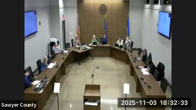 LCO liaison reports clinic staffing, food distribution and supportive-housing planning to Sawyer County HHS