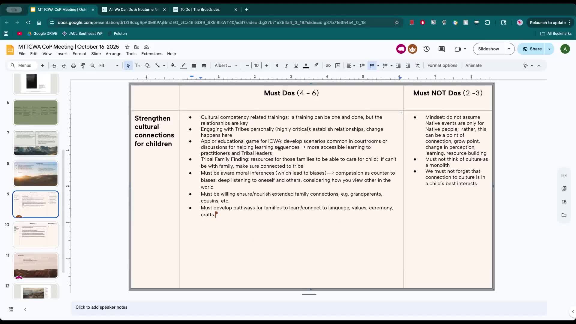 COP members call for broader outreach partnerships, attention to tribal staffing and better notice practices